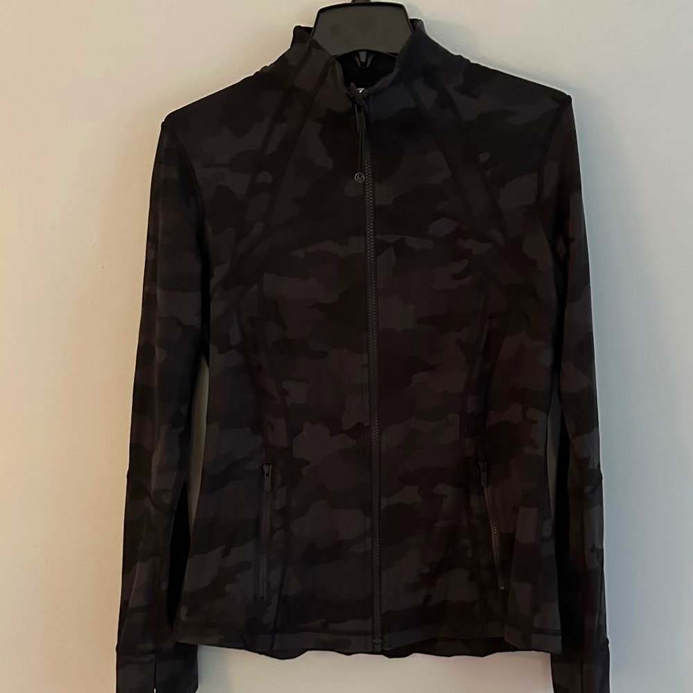 Luluemon Define Jacket Black Camo